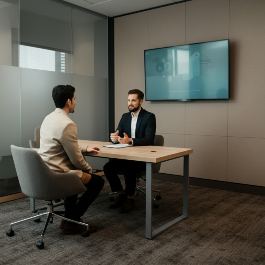 Mock interview session